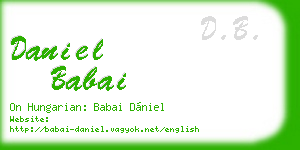 daniel babai business card
